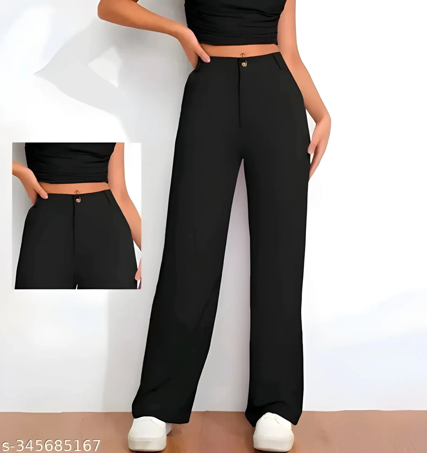 Stylish trouser for women (28, Black)